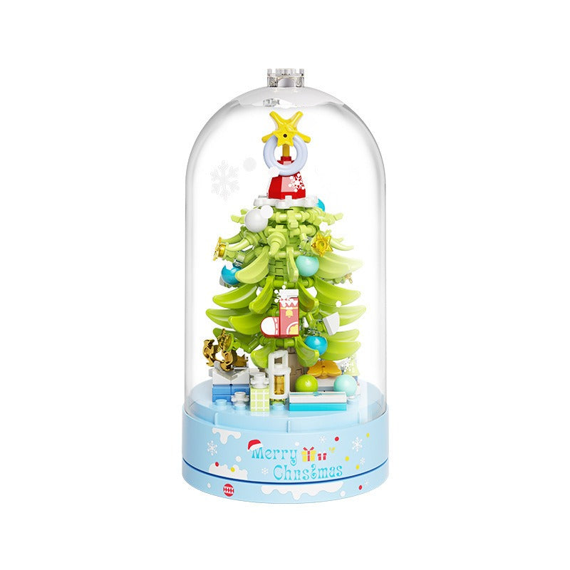 Christmas Tree Music Box With Clear Protective Dome