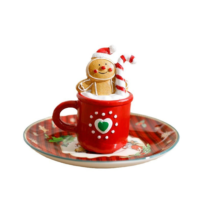 Christmas Resin Ornaments Set of 3 Cheerful Holiday Decor