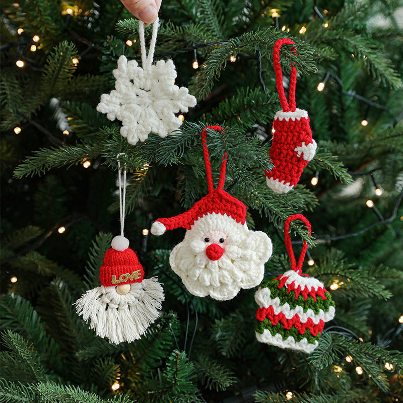 Hand-Woven Christmas Ornaments for Cozy Holiday Decor
