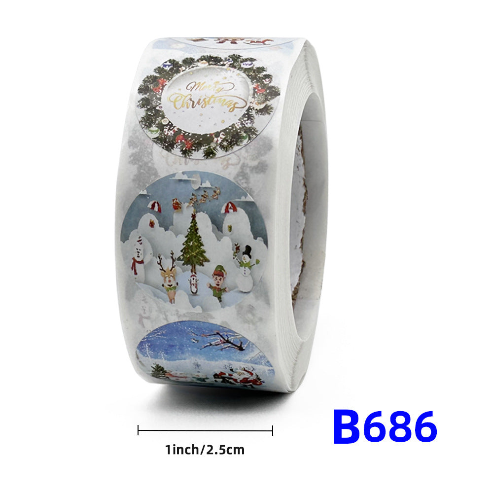 Christmas Gift Stickers for Festive Gift Wrapping