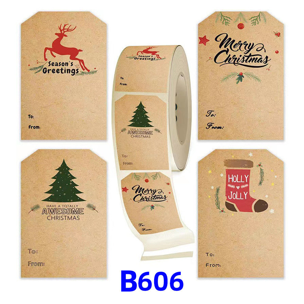Christmas Gift Stickers for Festive Gift Wrapping