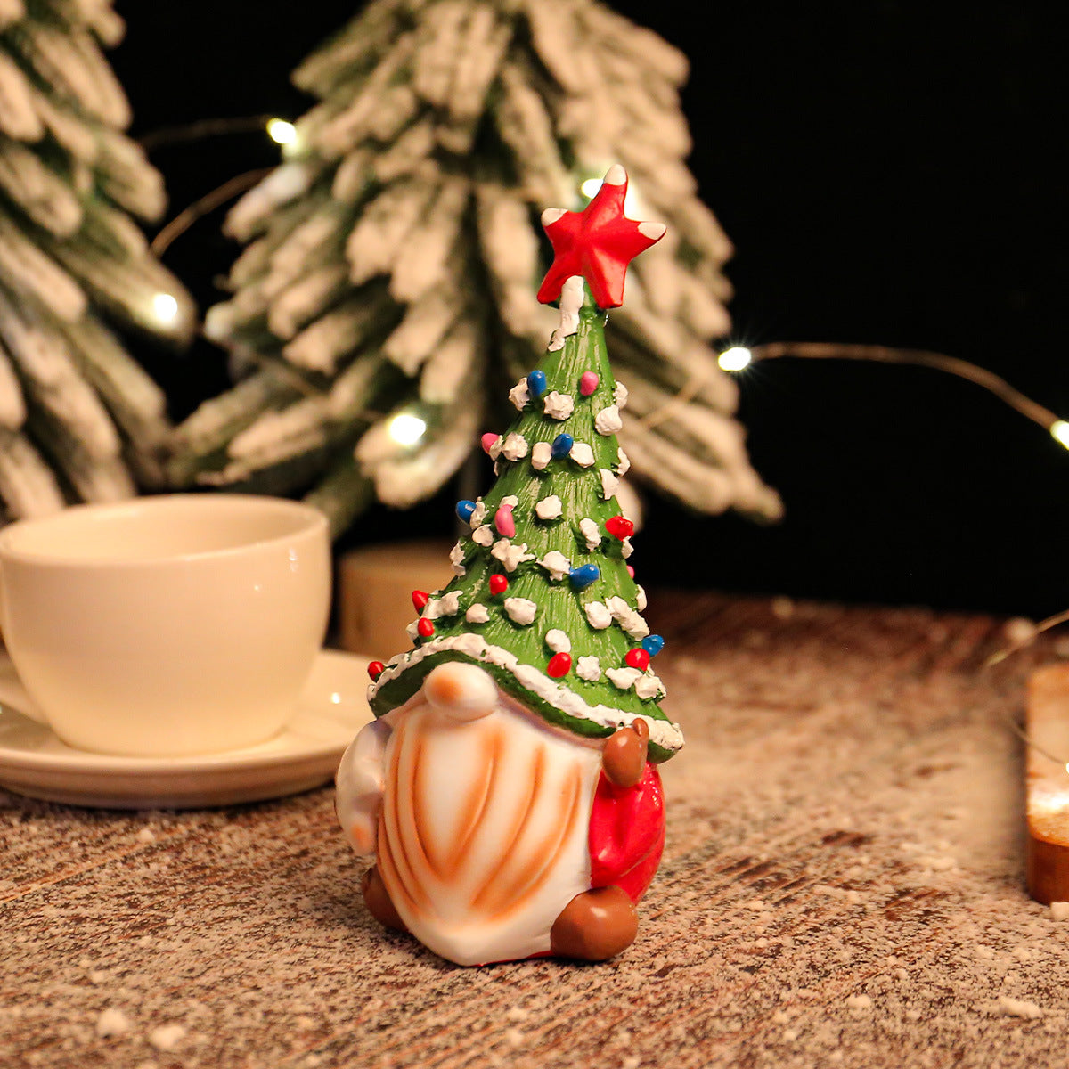 Christmas Gnome Tree Hat Ornament for Small Spaces