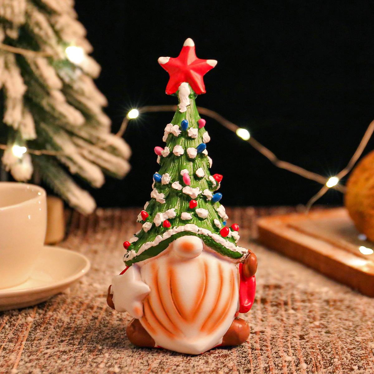 Christmas Gnome Tree Hat Ornament for Small Spaces