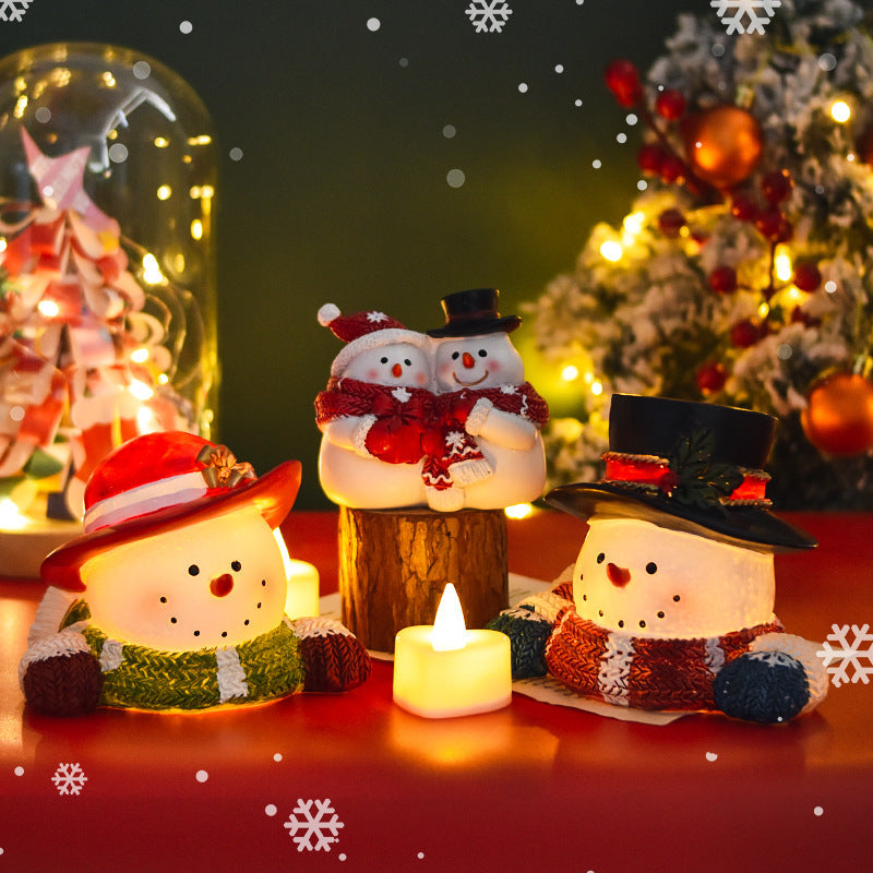 Christmas Snowman Ornament — Cozy Light-Up Holiday Glow