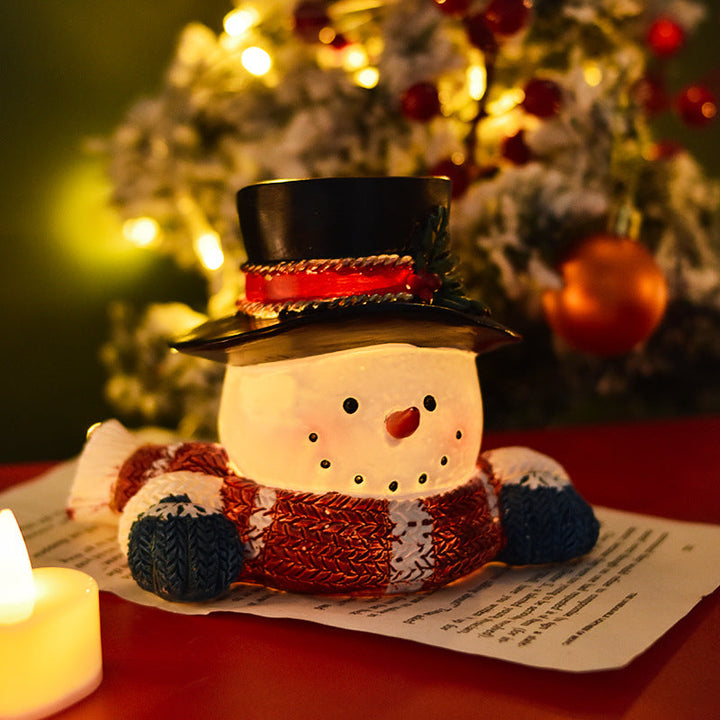 Christmas Snowman Ornament — Cozy Light-Up Holiday Glow