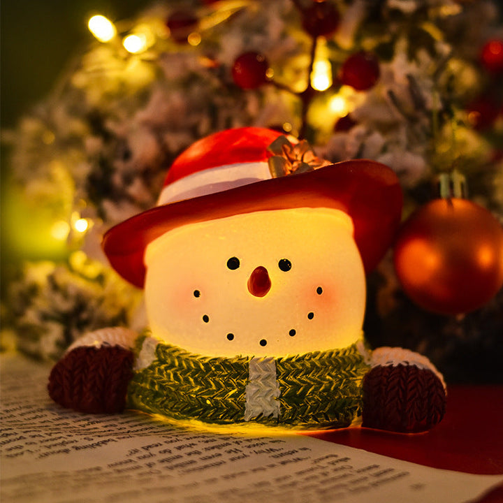 Christmas Snowman Ornament — Cozy Light-Up Holiday Glow