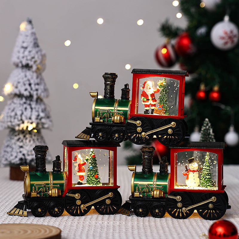 Christmas Train Ornament Night Light for Cozy Decor