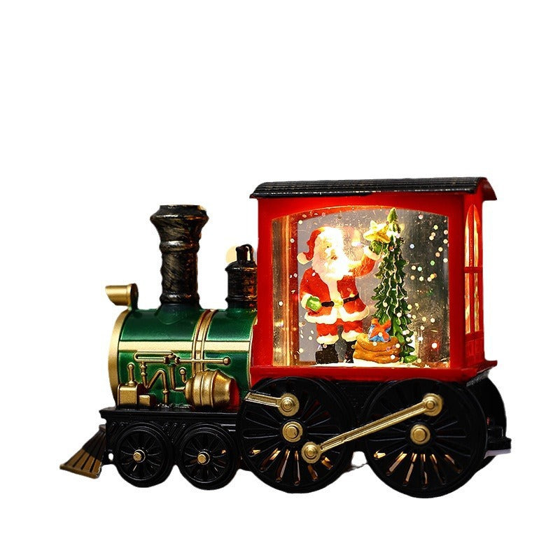 Christmas Train Ornament Night Light for Cozy Decor