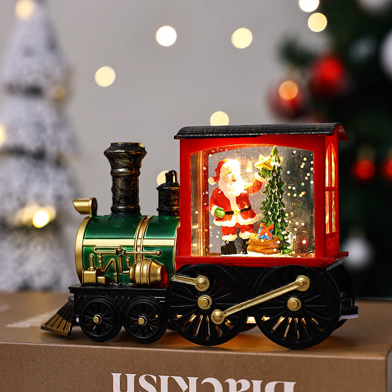 Christmas Train Ornament Night Light for Cozy Decor