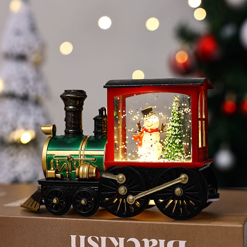 Christmas Train Ornament Night Light for Cozy Decor