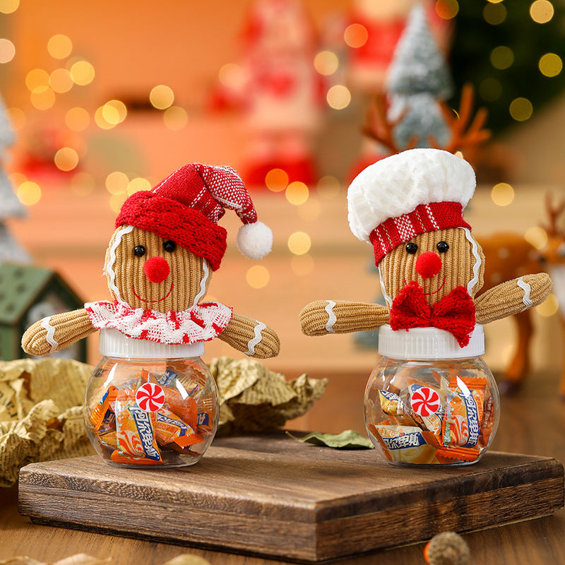 Christmas Gingerbread Candy Jar Festive Centerpiece