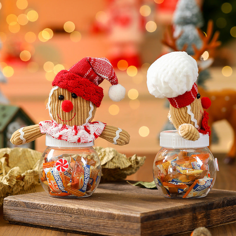 Christmas Gingerbread Candy Jar Festive Centerpiece
