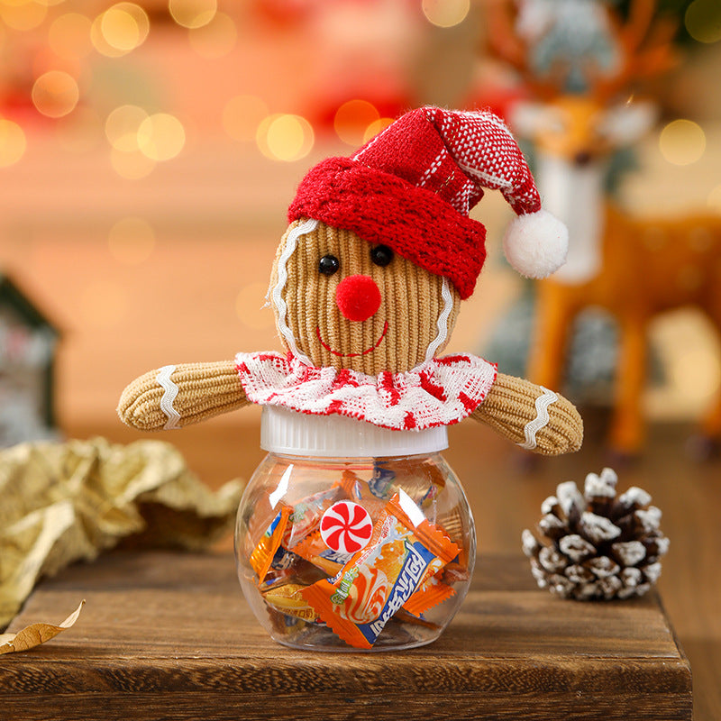 Christmas Gingerbread Candy Jar Festive Centerpiece