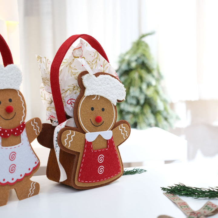 Christmas Gingerbread Tote Bags for Festive Gifting