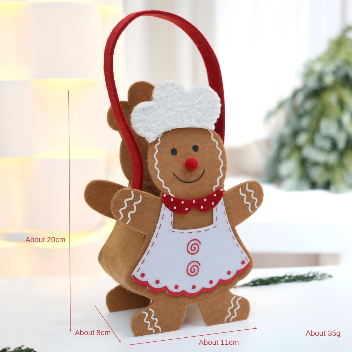 Christmas Gingerbread Tote Bags for Festive Gifting