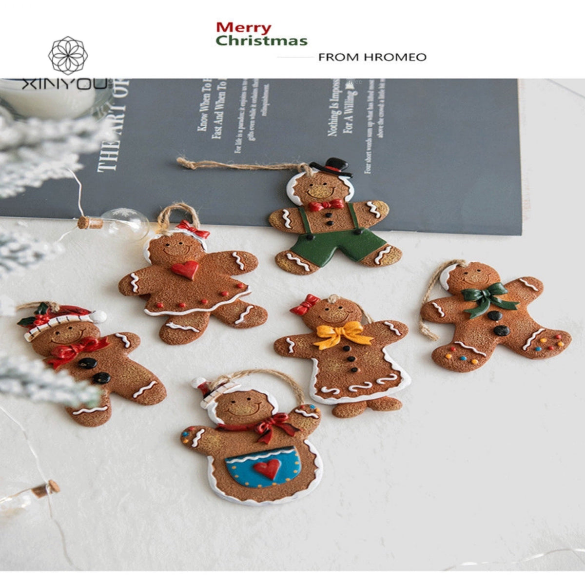 Christmas Gingerbread Man Ornaments – Retro Holiday Decor