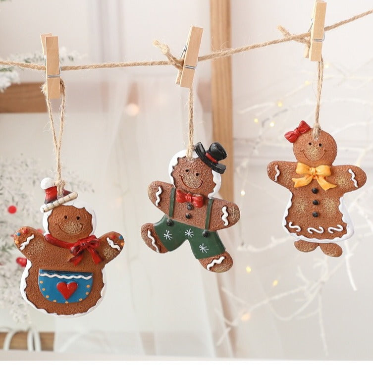 Christmas Gingerbread Man Ornaments – Retro Holiday Decor