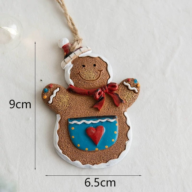 Christmas Gingerbread Man Ornaments – Retro Holiday Decor