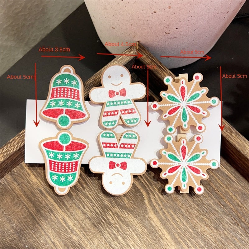 Christmas Gingerbread Clips for Festive Gift Decor