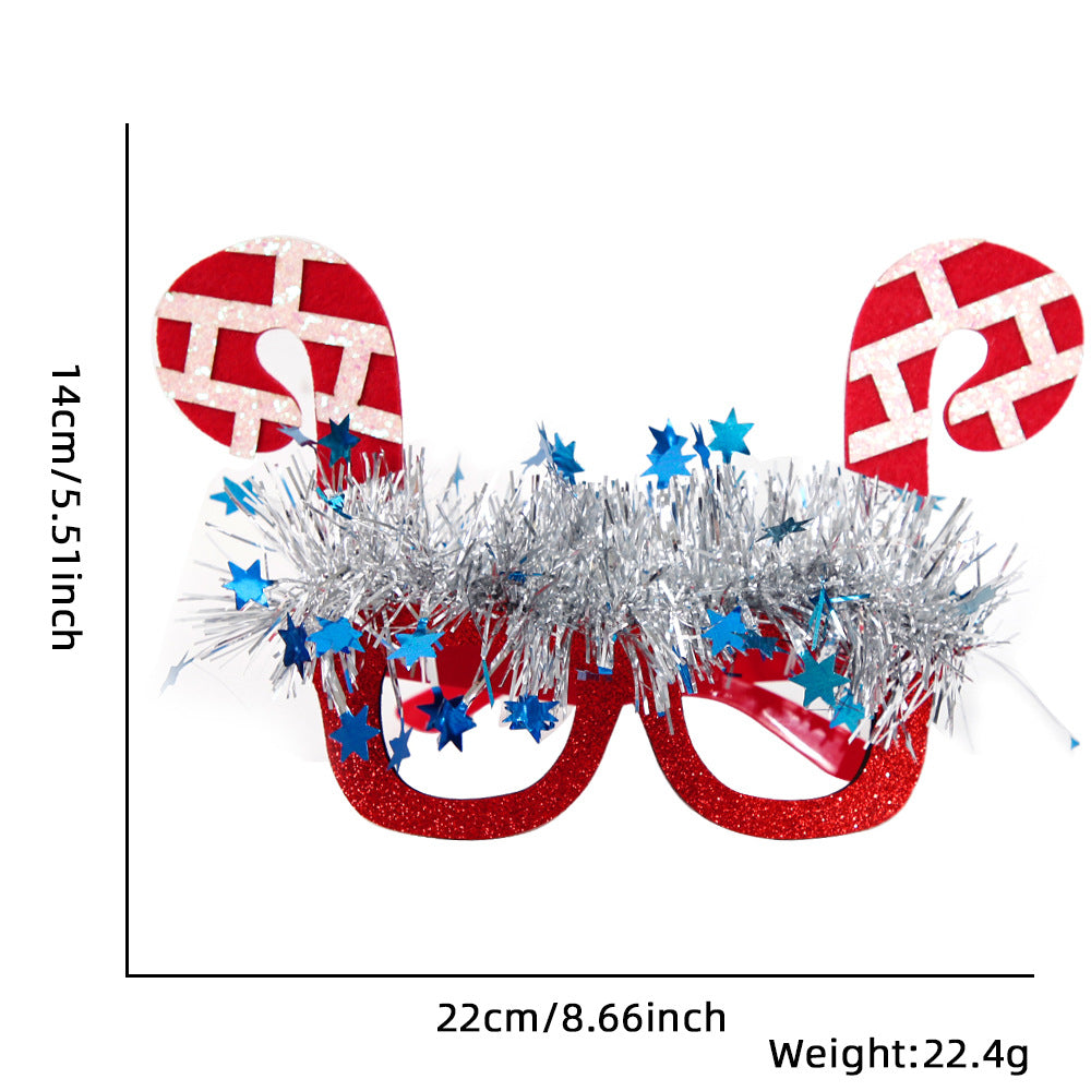 Christmas Novelty Glasses for Festive Party Photos