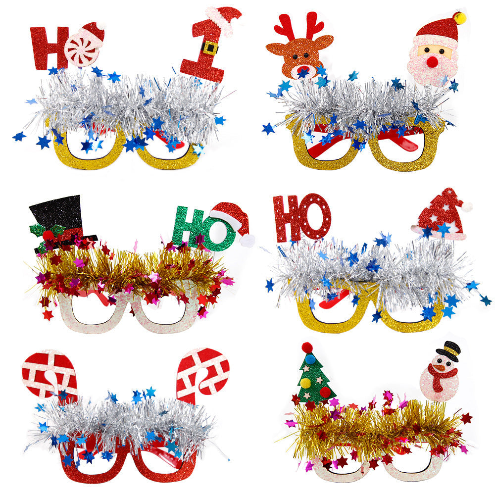 Christmas Novelty Glasses for Festive Party Photos