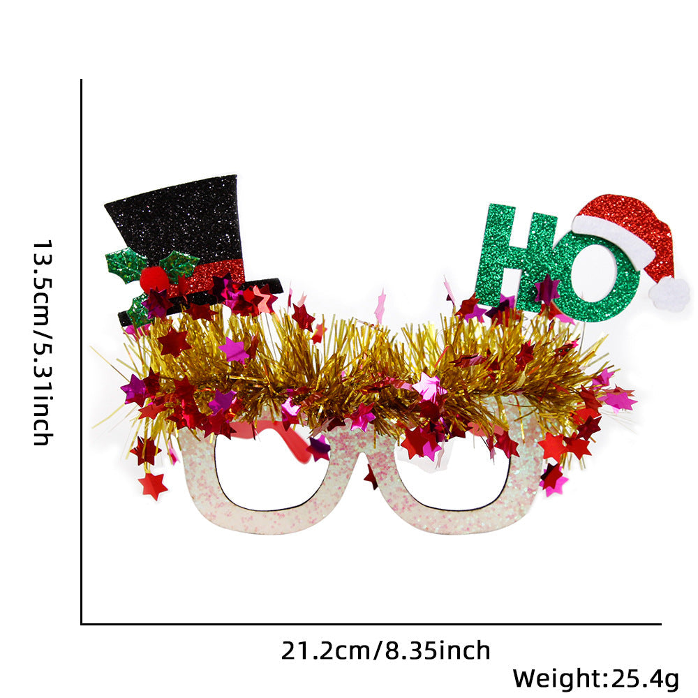 Christmas Novelty Glasses for Festive Party Photos
