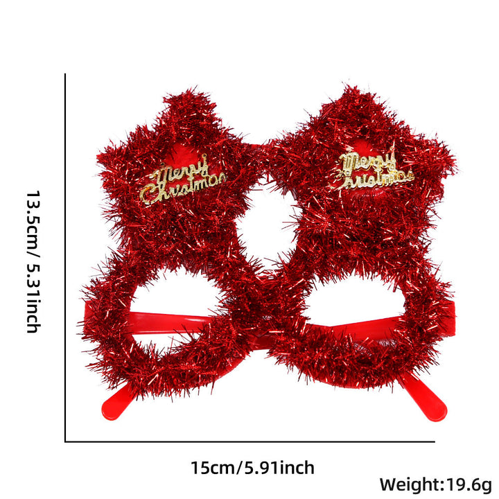 Christmas Novelty Glasses for Festive Holiday Photos