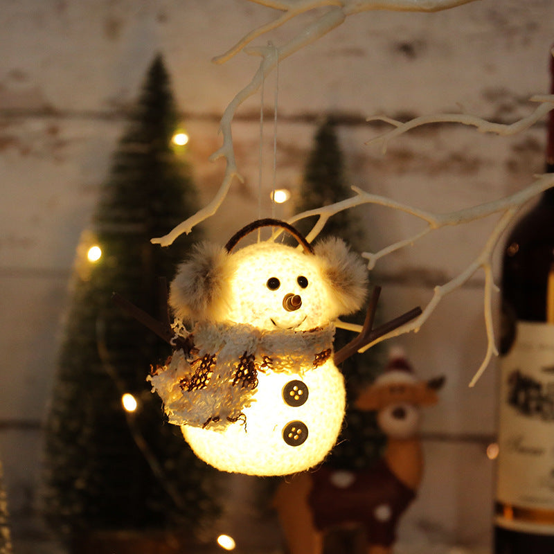 Glowing Snowman Ornament for Cozy Christmas Decor
