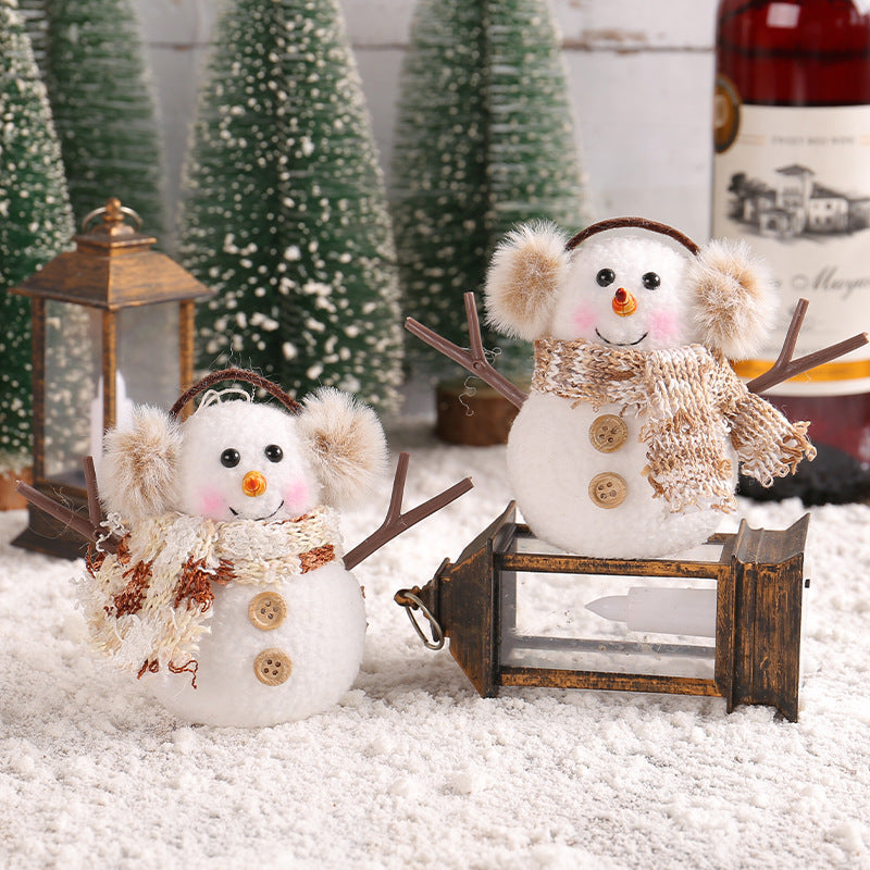 Glowing Snowman Ornament for Cozy Christmas Decor