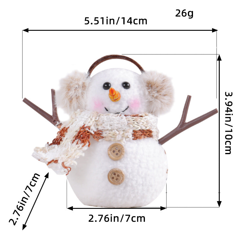 Glowing Snowman Ornament for Cozy Christmas Decor