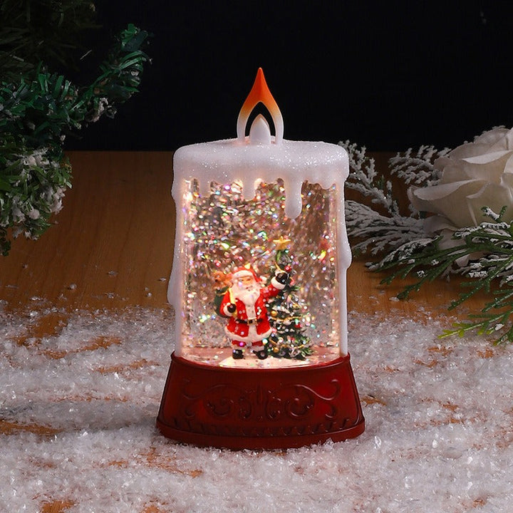 Christmas Water Lantern Candle for Cozy Holiday Glow