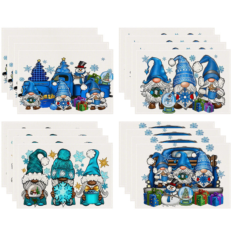 Christmas Gnome Placemats for Cheerful Holiday Tables