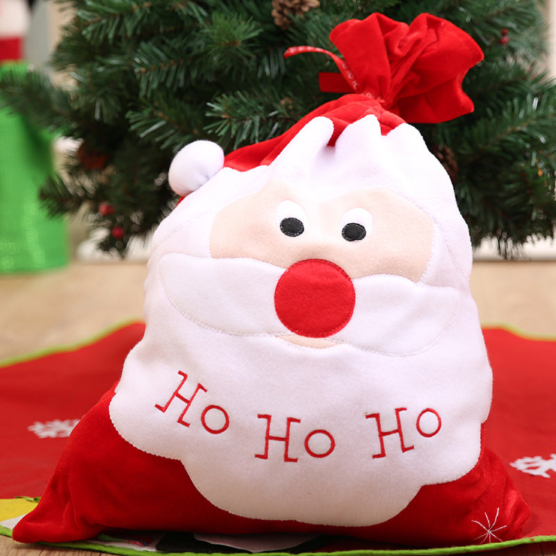 Christmas Velvet Gift Bag for Festive Gift Displays