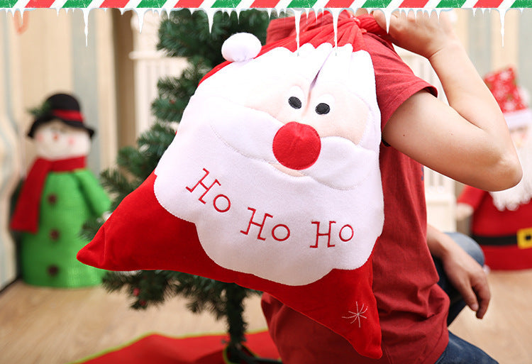 Christmas Velvet Gift Bag for Festive Gift Displays