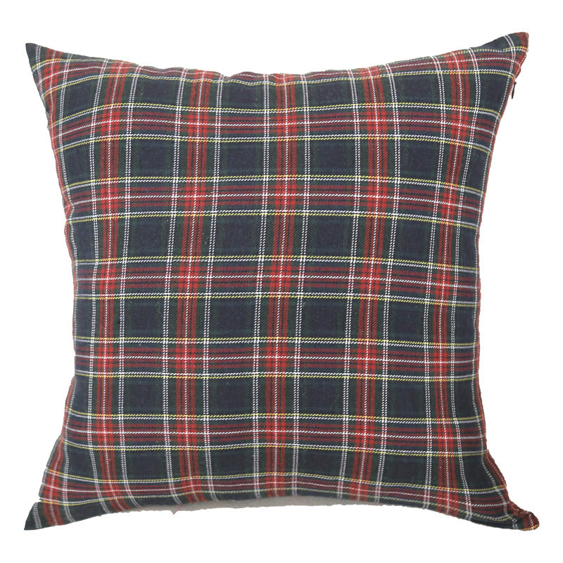 Christmas Plaid Cushion Cover for Cozy Holiday Decor