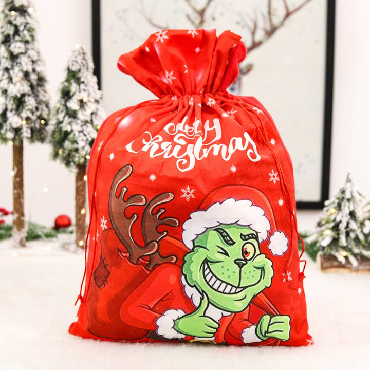 Christmas Gift Bag: Reusable Grinch Treat Pouch
