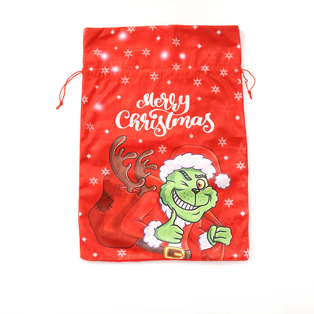 Christmas Gift Bag: Reusable Grinch Treat Pouch