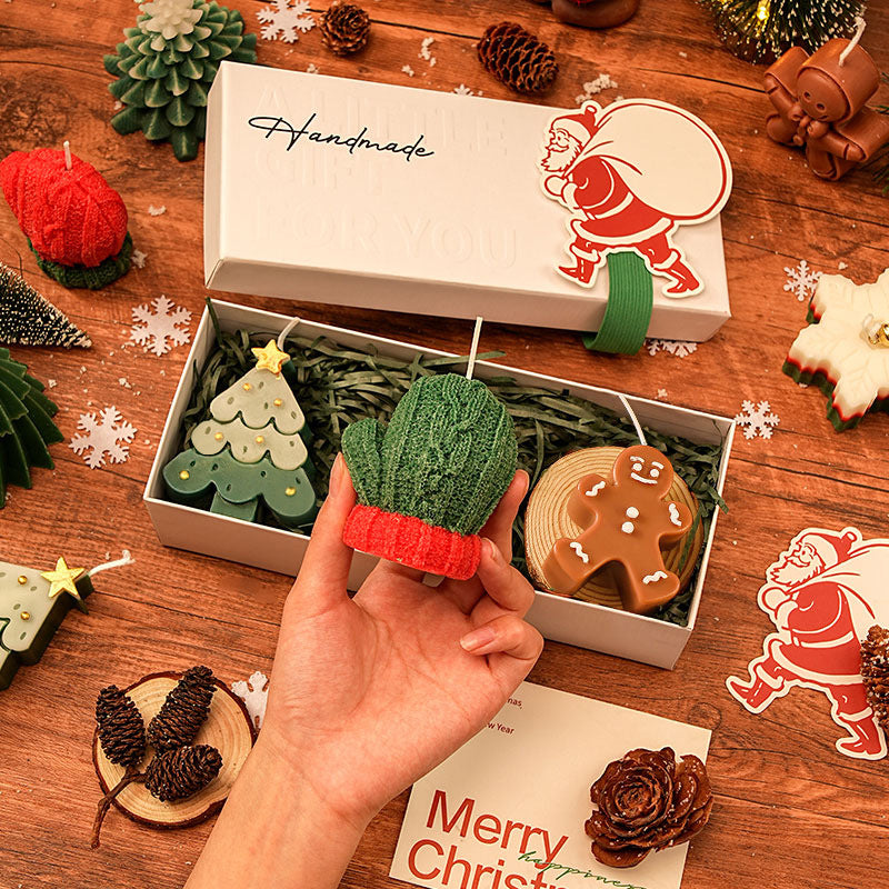 Handmade Christmas Candle Gift Set for Cozy Holiday Decor