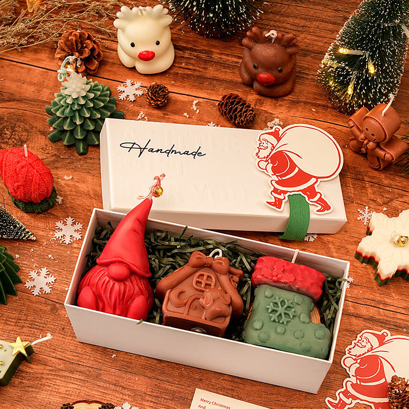 Handmade Christmas Candle Gift Set for Cozy Holiday Decor