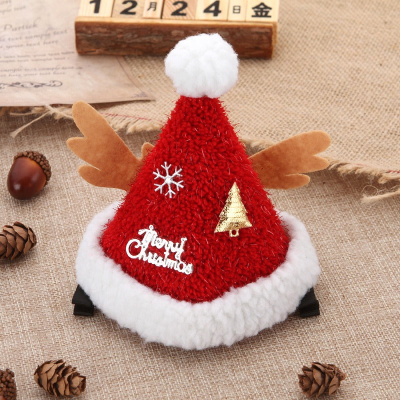 Christmas Hat Hair Clip for Playful Holiday Styles