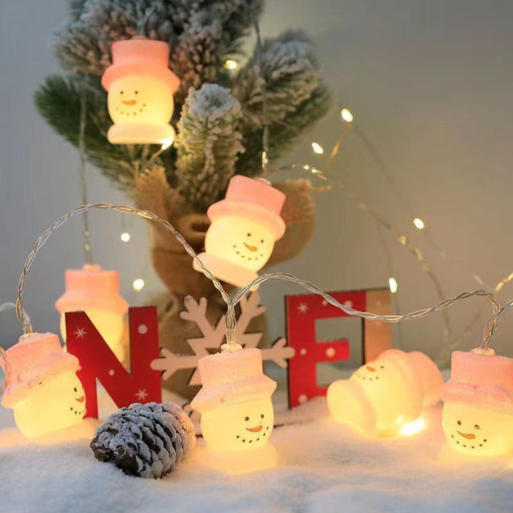 Snowman Christmas Lights: Cozy Warm White LED String