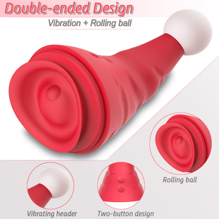 Dual-Ended Vibrator with 10 Vibration Frequencies