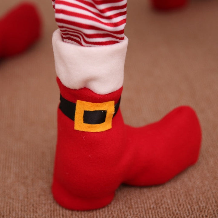 Christmas Santa Chair Leg Covers | Festive Table Decor