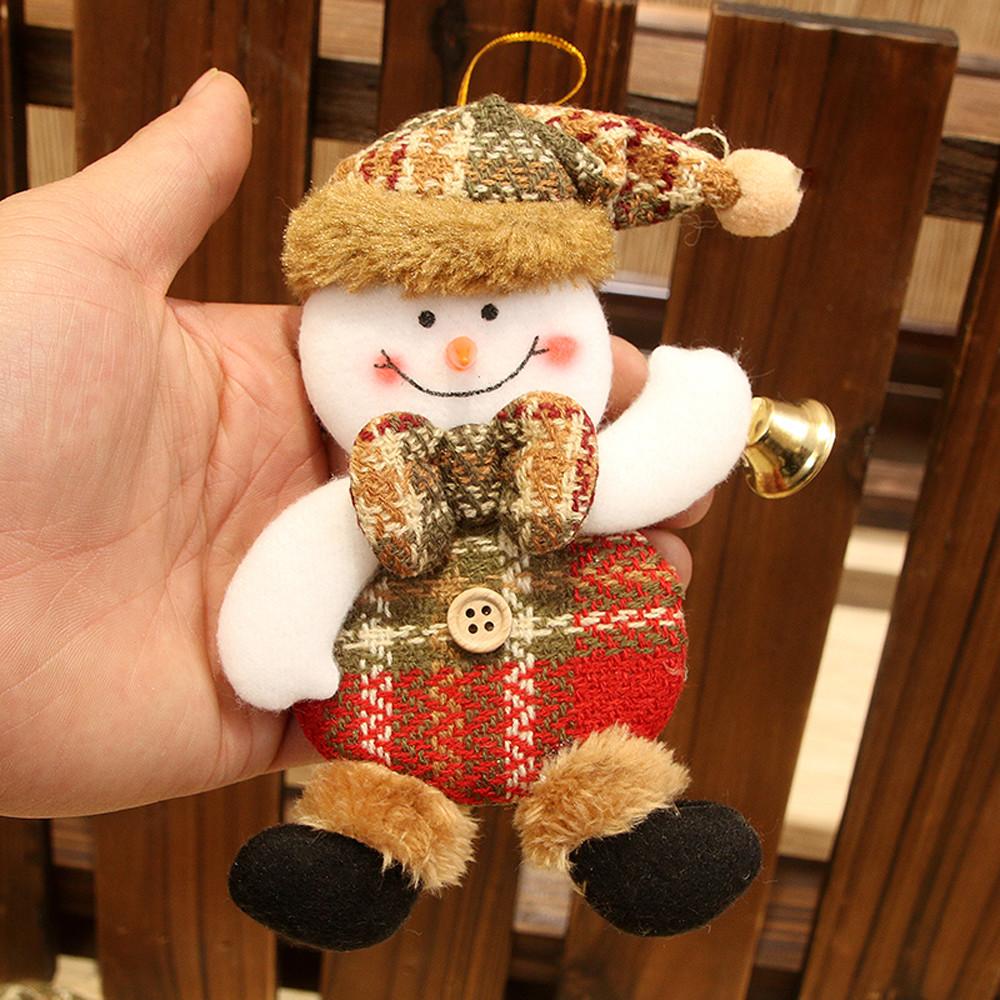 Plush Snowman Christmas Ornament for Cozy Tree Charm