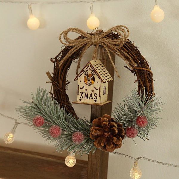 Christmas Wreath Rustic Woodland Holiday Wall Decor