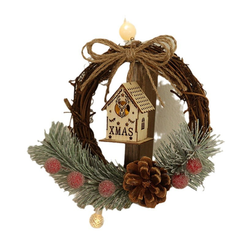 Christmas Wreath Rustic Woodland Holiday Wall Decor