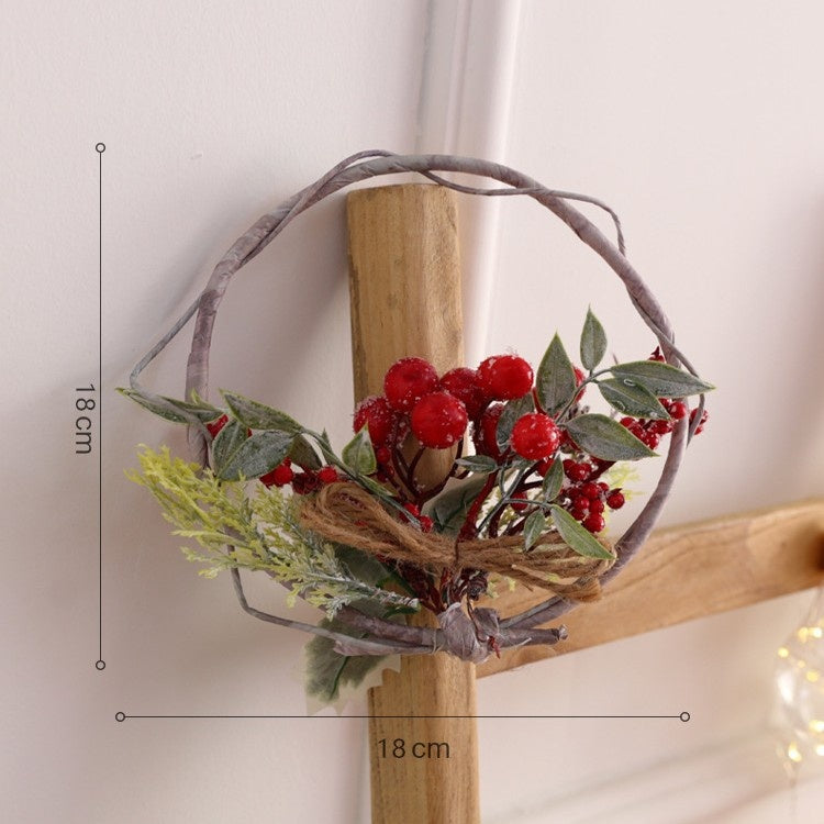 Christmas Wreath Rustic Woodland Holiday Wall Decor