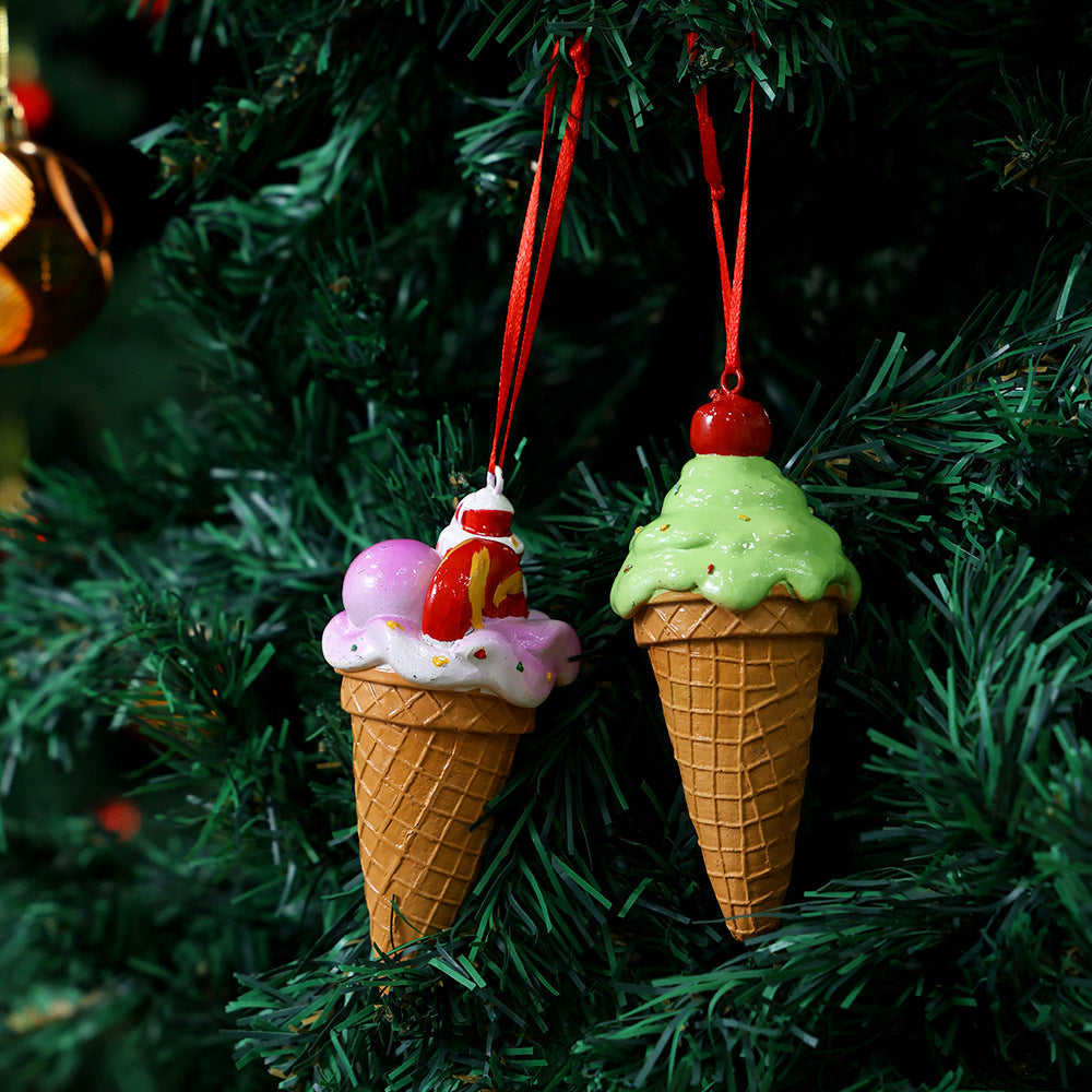 Christmas Ice Cream Ornament for Playful Tree Decor