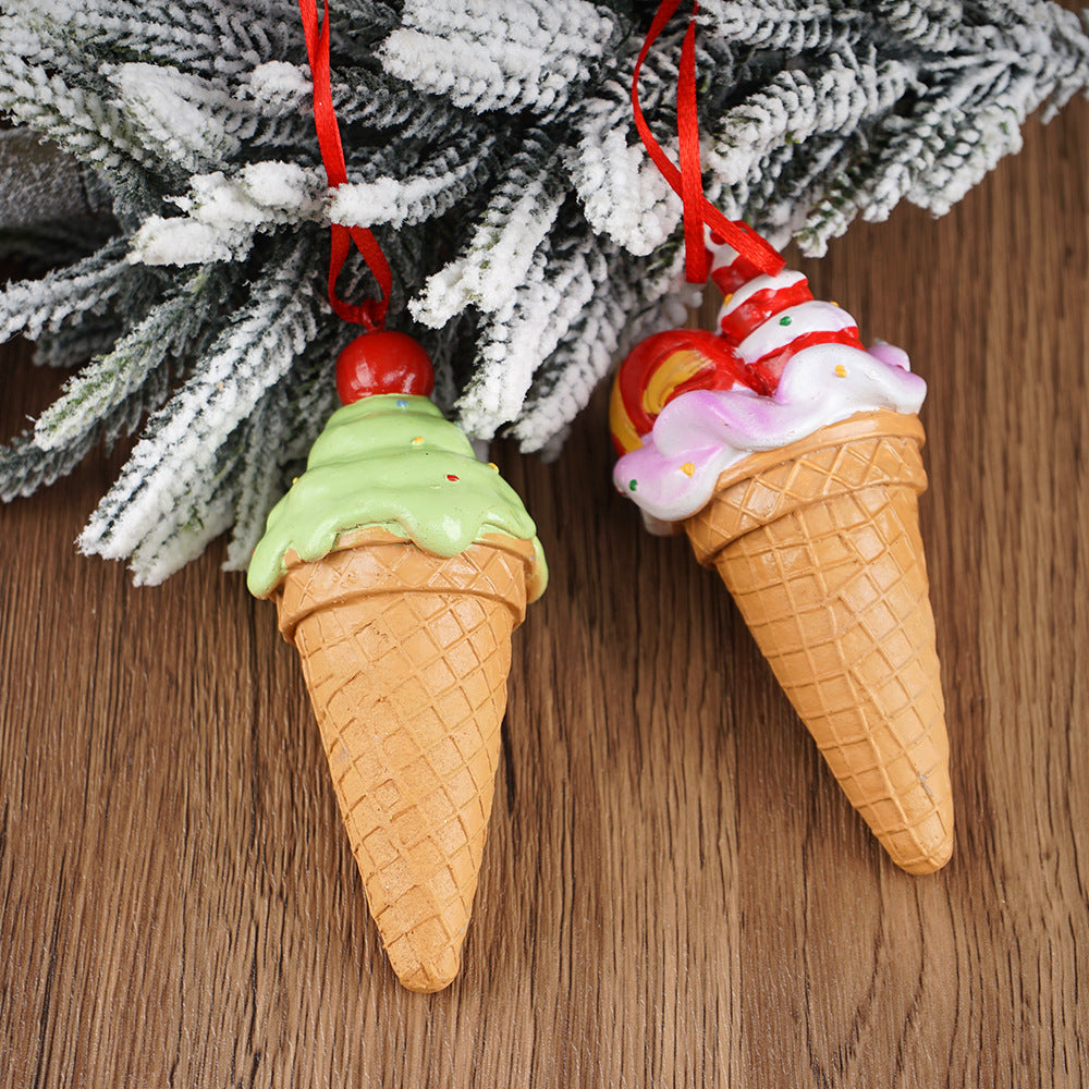Christmas Ice Cream Ornament for Playful Tree Decor