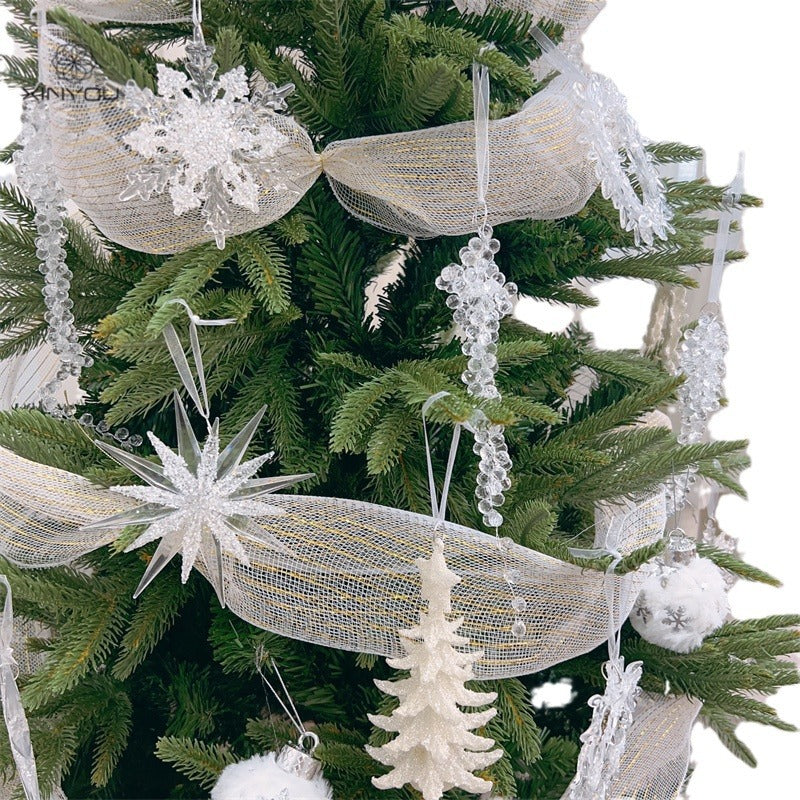 Christmas Snowflake Ornaments for Elegant Tree Sparkle